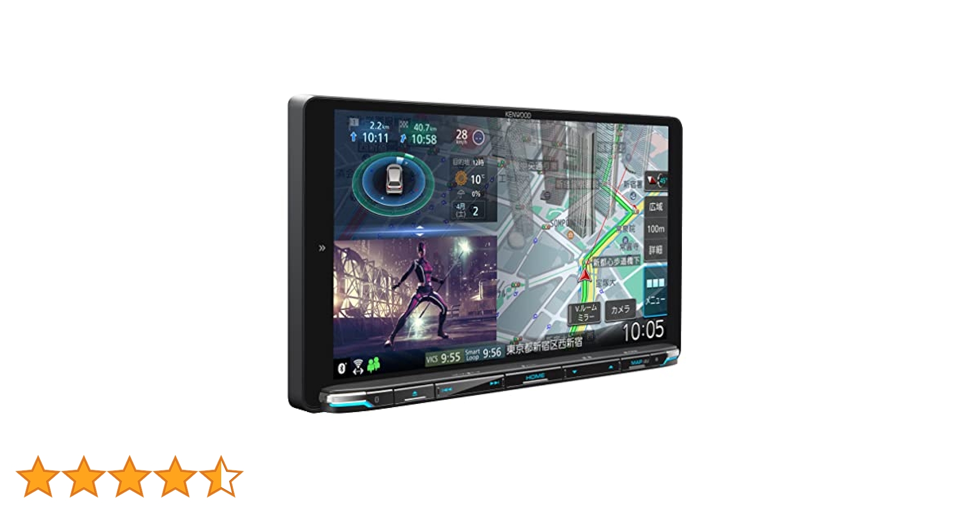 彩速ナビ　９インチ　 MDV-M909HDL 2023製 彩速ナビ 9インチ MDV-M909HDL 2023製（KENWOOD ケンウッド 彩